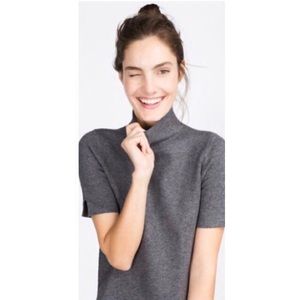 Zara Gray Mockneck Knit